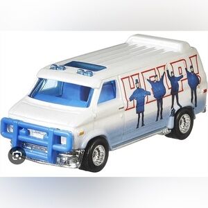 Hot Wheels Collector The Beatles White and Blue Toy Van